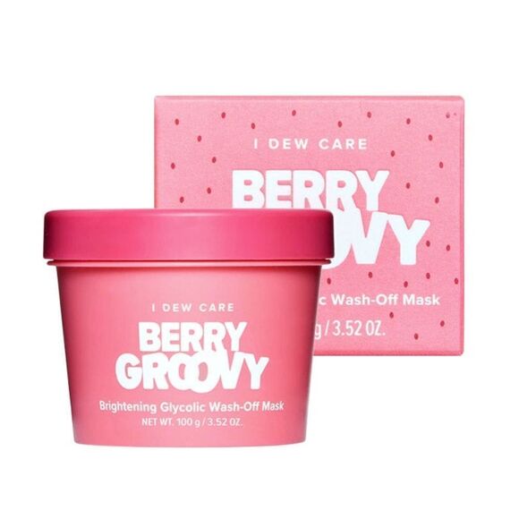 I DEW CARE Berry Groovy Brightening Glycolic Wash-Off Mask - 3.52 oz - NIB - Picture 2 of 12